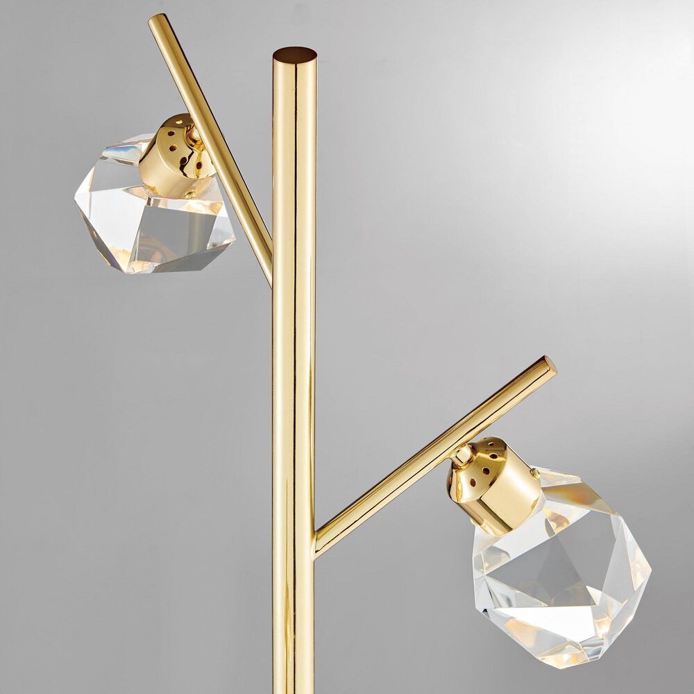 37B Dodson 3-Lite LED Floor Lamp in Polished Brass, , large