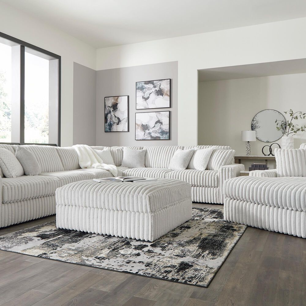 Ashley Stupendous Oversized Accent Ottoman in Alloy, , large