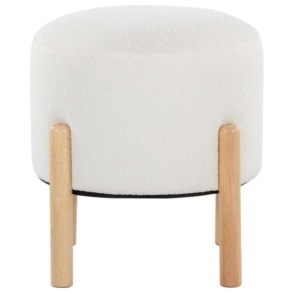Lumisource Michelle Terry Ottoman in Cream, , large