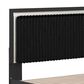 Ashley Zuraleus King Upholstered Storage Bed in Matte Black and Chrome, , large
