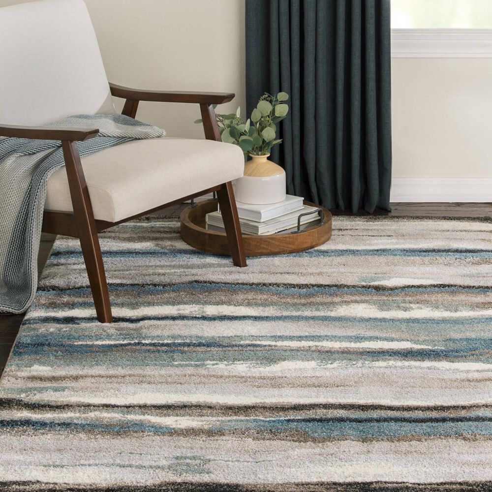 Central Oriental Trisha Yearwood Relax Maisie 5&#39; x 7&#39;6&quot; Dusk and Multicolor Area Rug, , large