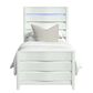 Mayberry Hill Tobias Twin Panel Bed with LED in White, , large