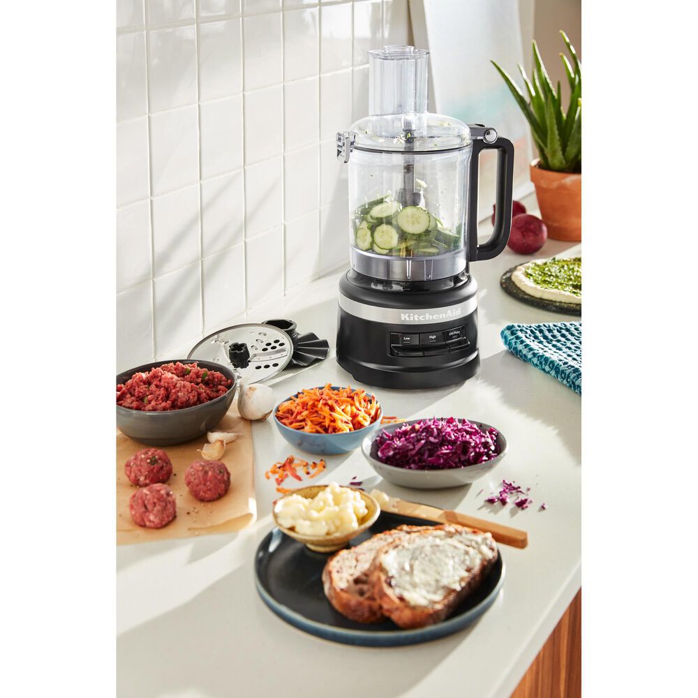 KitchenAid 9 Cup Food Processor in Black Matte, , large