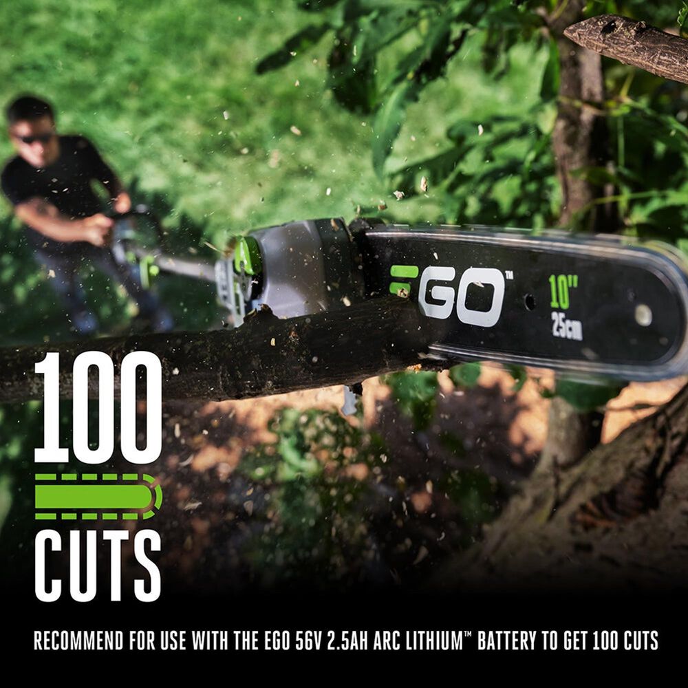 EGO 10&quot; Dedicated Pole Saw with Telescopic Carbon Fiber Shaft in Black, , large