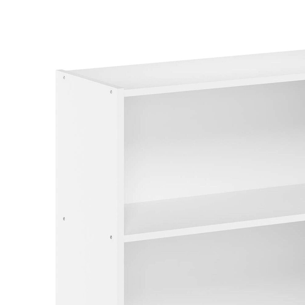 HOMLUX 3-Tier Open Shelf Bookcase in Plain White, , large