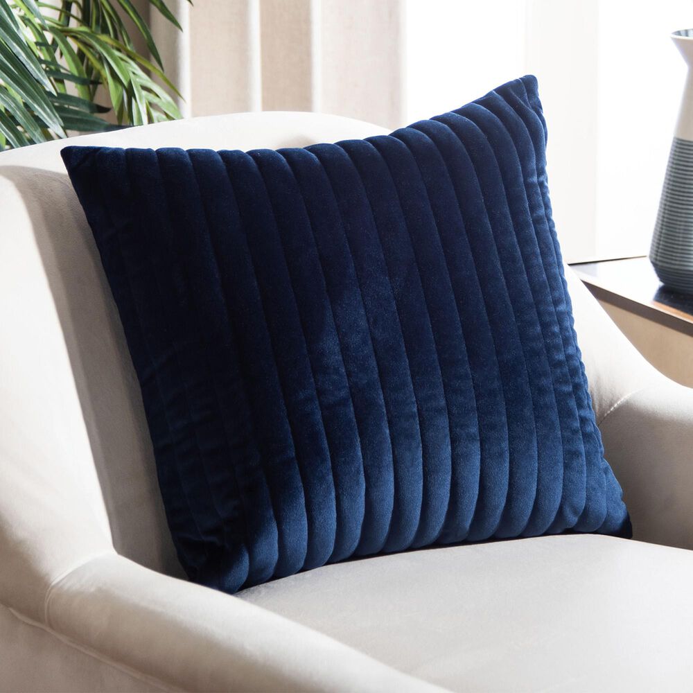 Safavieh Darza 16" Pillow in Dark Blue, , large