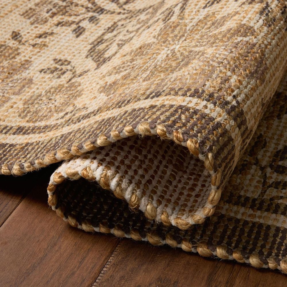 Chris Loves Julia x Loloi Rue Bark and Mocha 7'6" x 9'6" Area Rug, , large