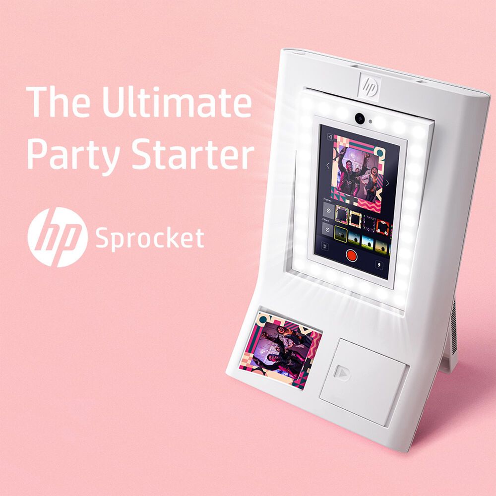 HP Sprocket Photobooth Printer in White, , large