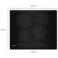 Whirlpool 24" Induction Cooktop with 4 Elements in Black, , large