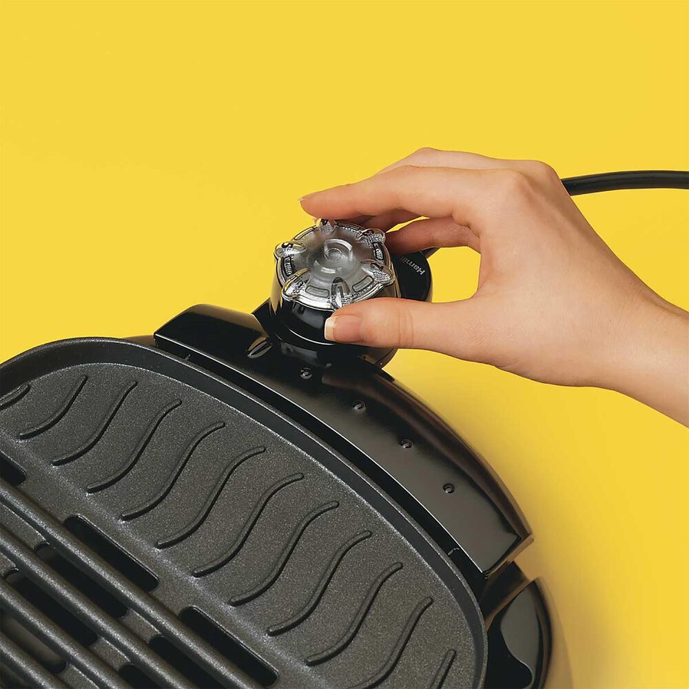 Hamilton Beach Indoor/Outdoor Electric Smokeless Open Grill in Black Shop NFM