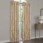 J. Queen New York Potenza 84" x 50" Window Panel Pair in Gold and Ivory, , large