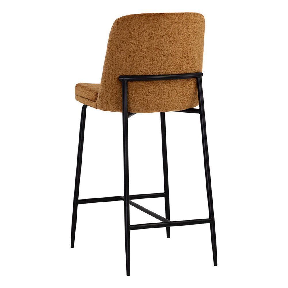 37B Zeke 26&quot; Counter Stool in Matte Black, , large