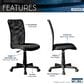Rta Products Llc Mesh Task Office Chair in Black, , large
