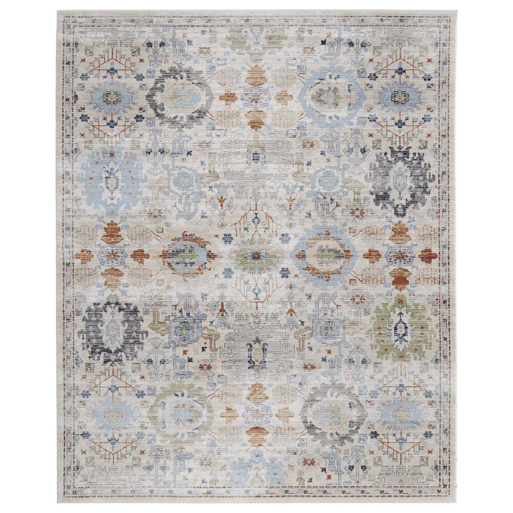Feizy Melrose 39P5F 6"7" X 9"6" Beige and Multi Area Rug, , large
