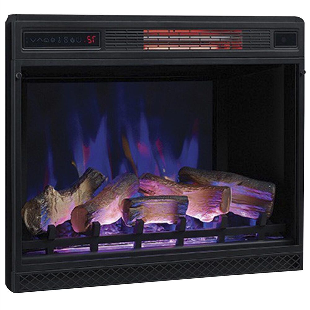 Fabio Flames Manning TV Stand with Fireplace Mantel in Espresso, , large