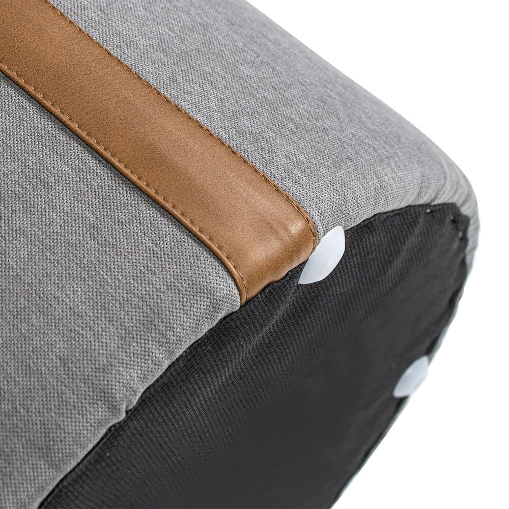 Jennifer Taylor Home Brandy Ottoman with Storage in Uptown Gray, , large