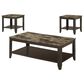 Monarch Specialties 3-Piece Table Set with Shelf in Espresso, , large