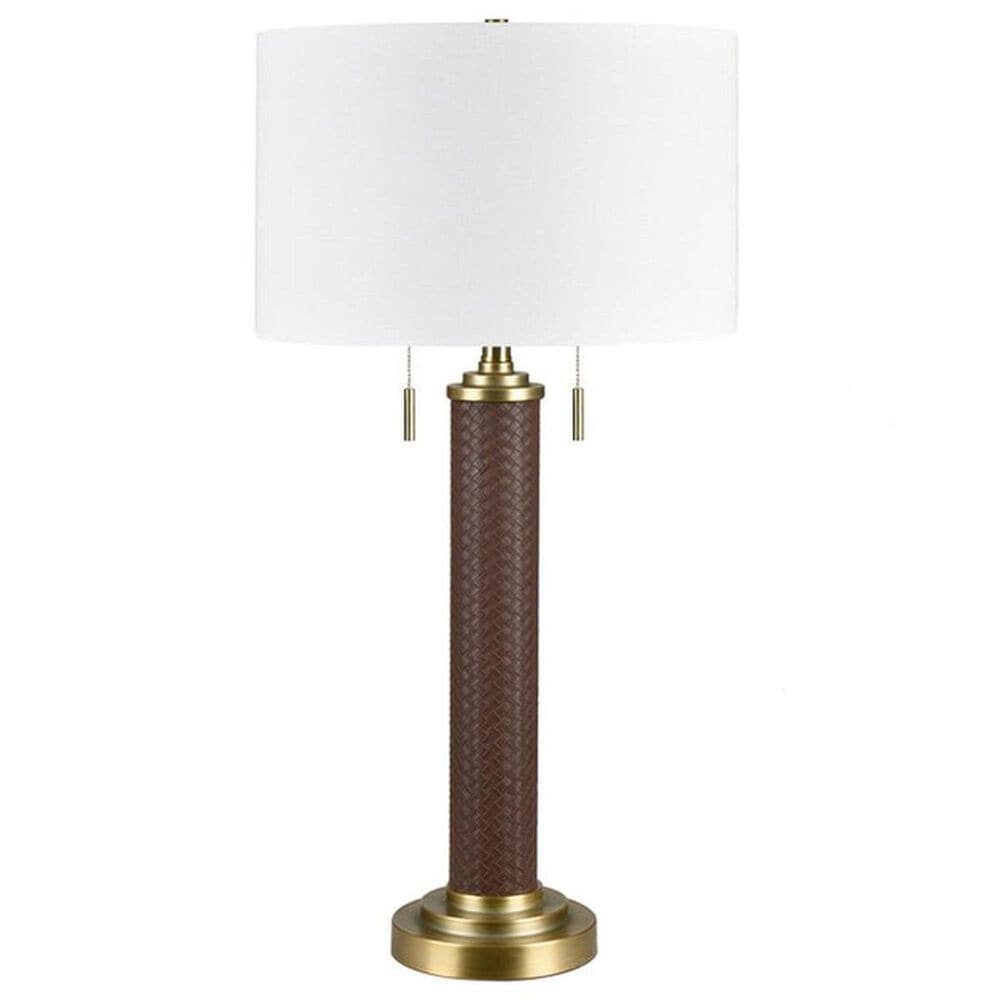 Slatehouse Parkhurst Table Lamp in Brown, , large