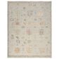 Nourison Whispers 9" x 12" Light Blue and Grey Area Rug, , large