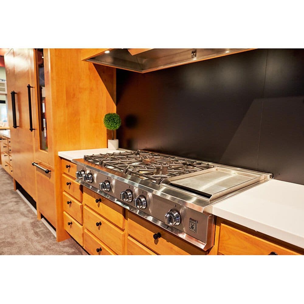 Hestan 48" 5-Burner Gas Rangetop with 12" Griddle in Stainless Steel, , large