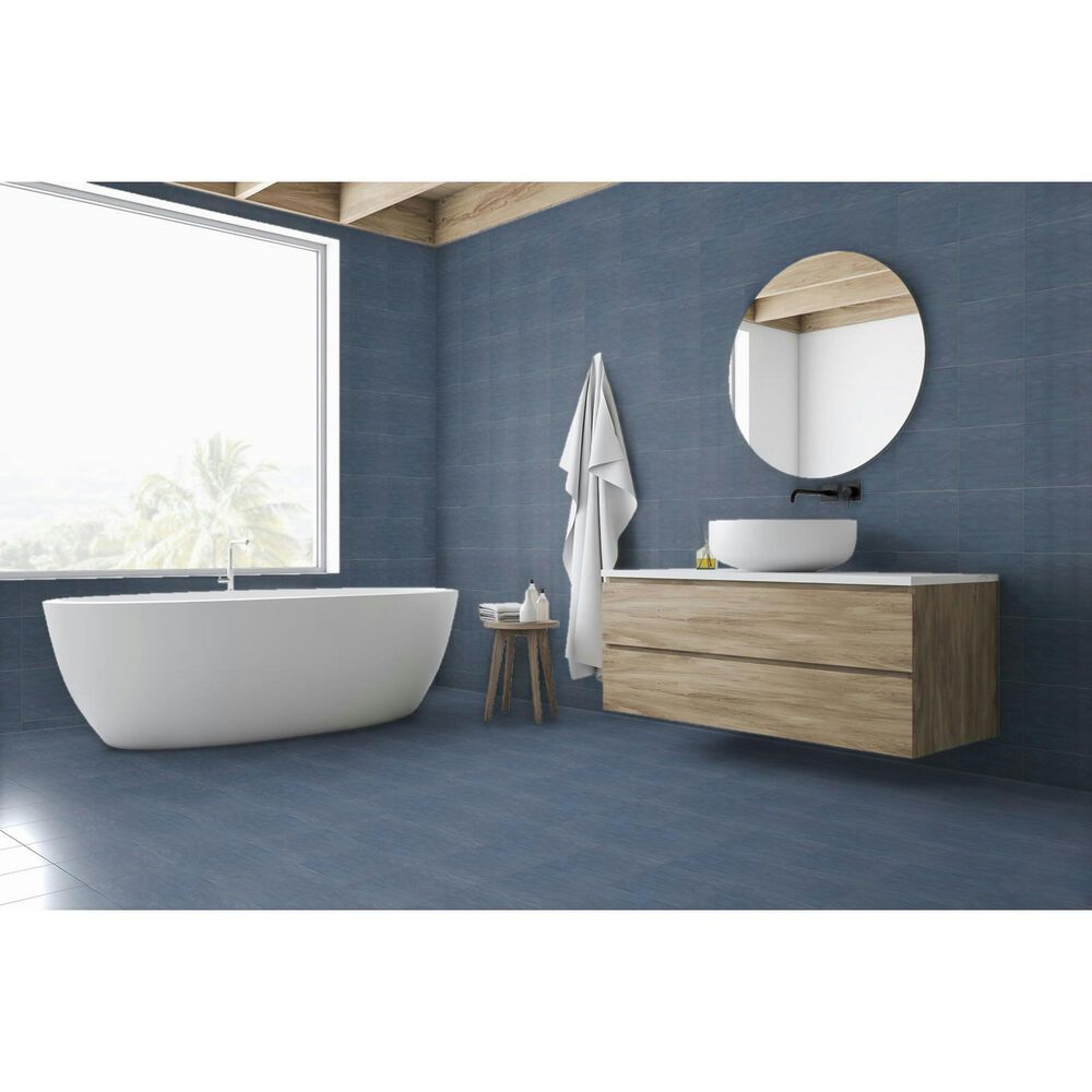 Emser Passion Azul 9&quot; x 9&quot; Matte Porcelain Tile, , large