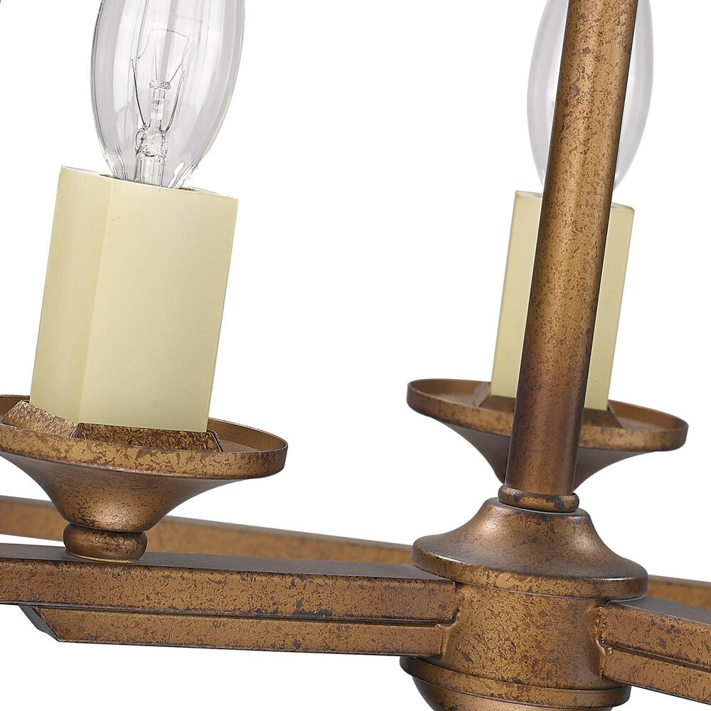 Golden Lighting Athena 3-Light Semi-Flush in Grecian Gold, , large