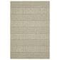 Oriental Weavers Tortuga TR02A 9"10" x 12"10" Beige and Black Area Rug, , large