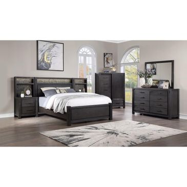 Frankfurt Furniture Queen Bed with Nightstands and Piers, , large