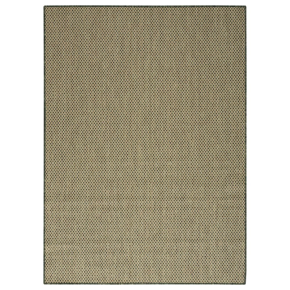 Nourison Courtyard Green 4" x 6" Indoor/Outdoor Area Rug, , large