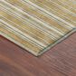 Dalyn Rug Company Soft Essentials Striped Gold 1"8" x 2"6" Indoor/Outdoor Area Rug, , large