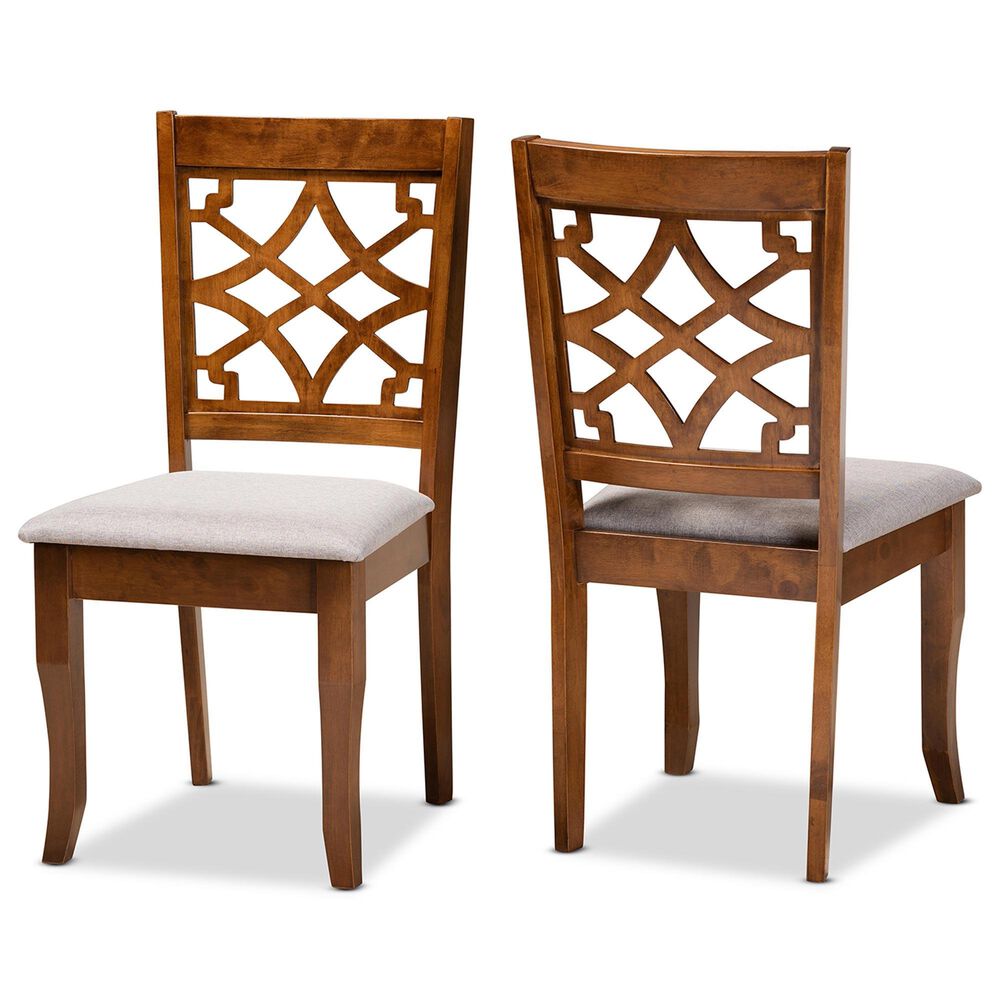 Baxton Studio Mael Side Chair in Walnut Brown (Set of 2), , large