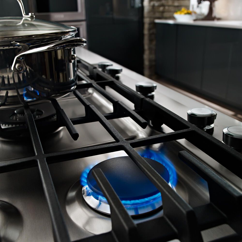 KitchenAid 2-Piece Kitchen Package with Juniper 30" Smart Double Wall Oven and Stainless Steel 36" Gas Cooktop, , large