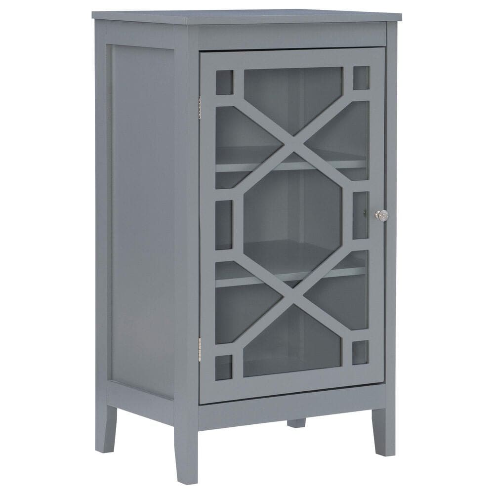 Linon Home Decor Fetti Small Cabinet in Grey, , large