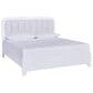 Ashley Jarlee Queen Upholstered Platform Bed in White with Lighting, , large