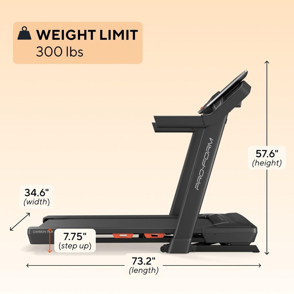 ProForm Carbon TLX Treadmill in Black, , large