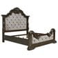 Millenium King Upholstered Bed in Dark Brown, , large