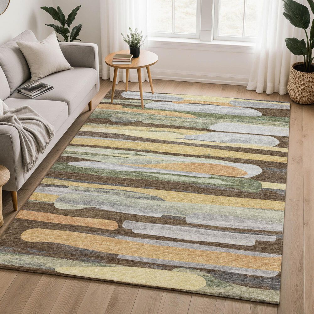 Dalyn Rug Company Kenner KN7 Chocolate 6'6" x 9'6" Area Rug, , large