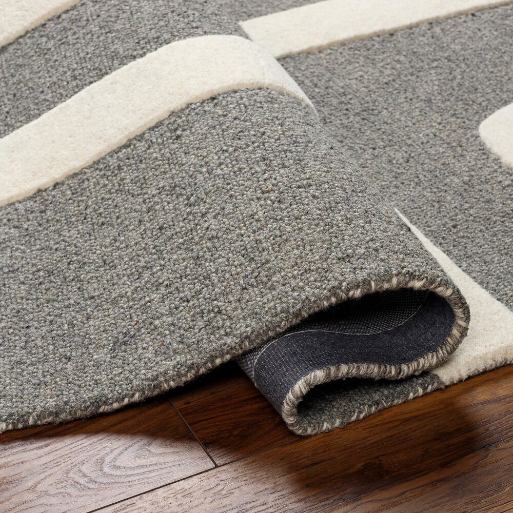 Surya Brook BKO2302 2&#39; x 3&#39; Beige and Charcoal Area Rug, , large