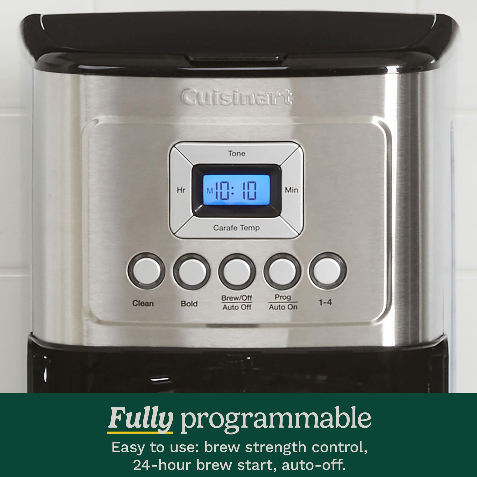 Cuisinart 14-Cup Programmable Coffee Maker in Stainless Steel