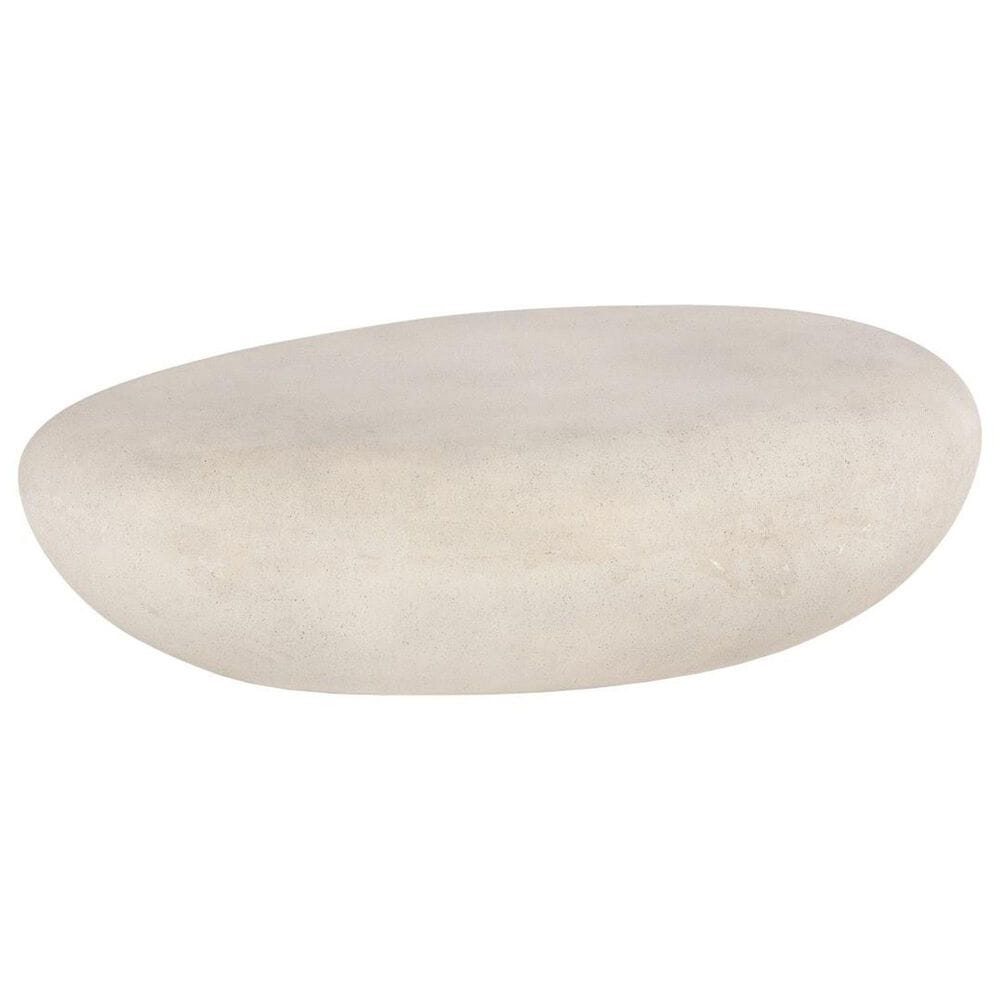 Phillips Collection River Stone Large Patio Coffee Table in Roman Stone, , large