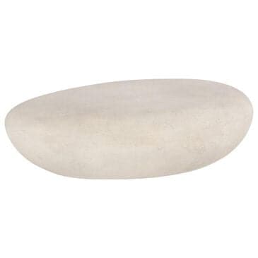Phillips Collection River Stone Large Patio Coffee Table in Roman Stone, , large