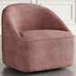 Waltham Lulu Swivel Accent Chair in Lilac, , large