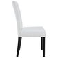 Modway Confer Dining Vinyl Side Chair in White, , large
