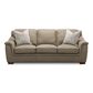 Sienna Designs Leather Stationary Sofa in Succulents Light Grey, , large