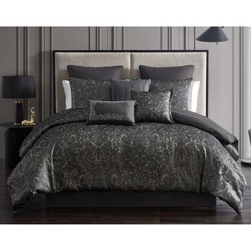 Hallmart Collectibles Dexton 9-Piece Queen Comforter Set in Tan and Black, , large