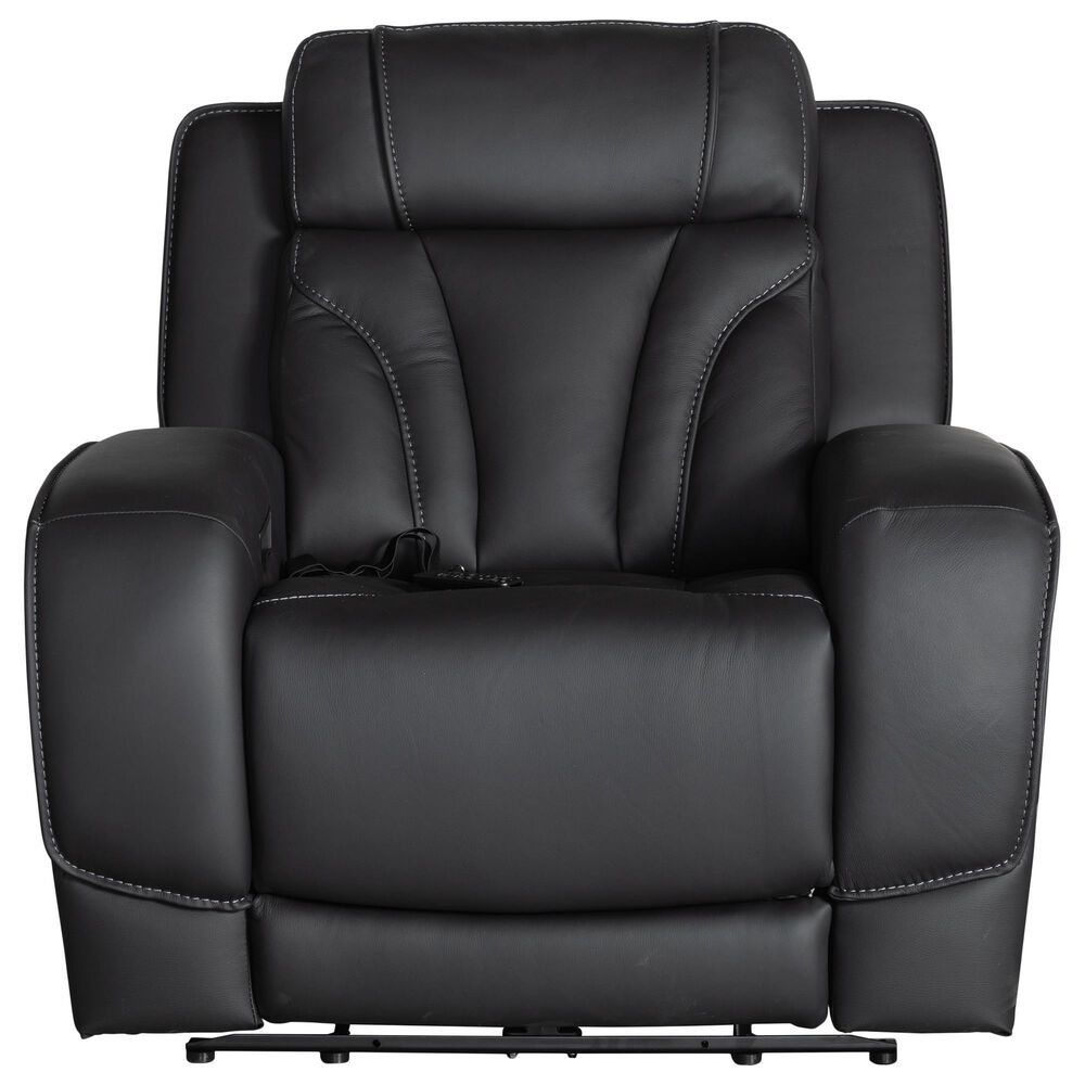 Interlochen Power Recliner with Power Headrest in Blanca Jet Black, , large