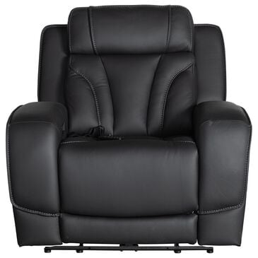 Interlochen Power Recliner with Power Headrest in Blanca Jet Black, , large