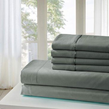 Duke Imports 2400 Series Hotel Quality 6-Piece King Sheet Set in Grey, , large