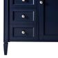 James Martin Vanities Brittany 30" Single Bathroom Vanity in Victory Blue with 3 cm Victorian Silver Quartz Top and Rectangular Sink, , large