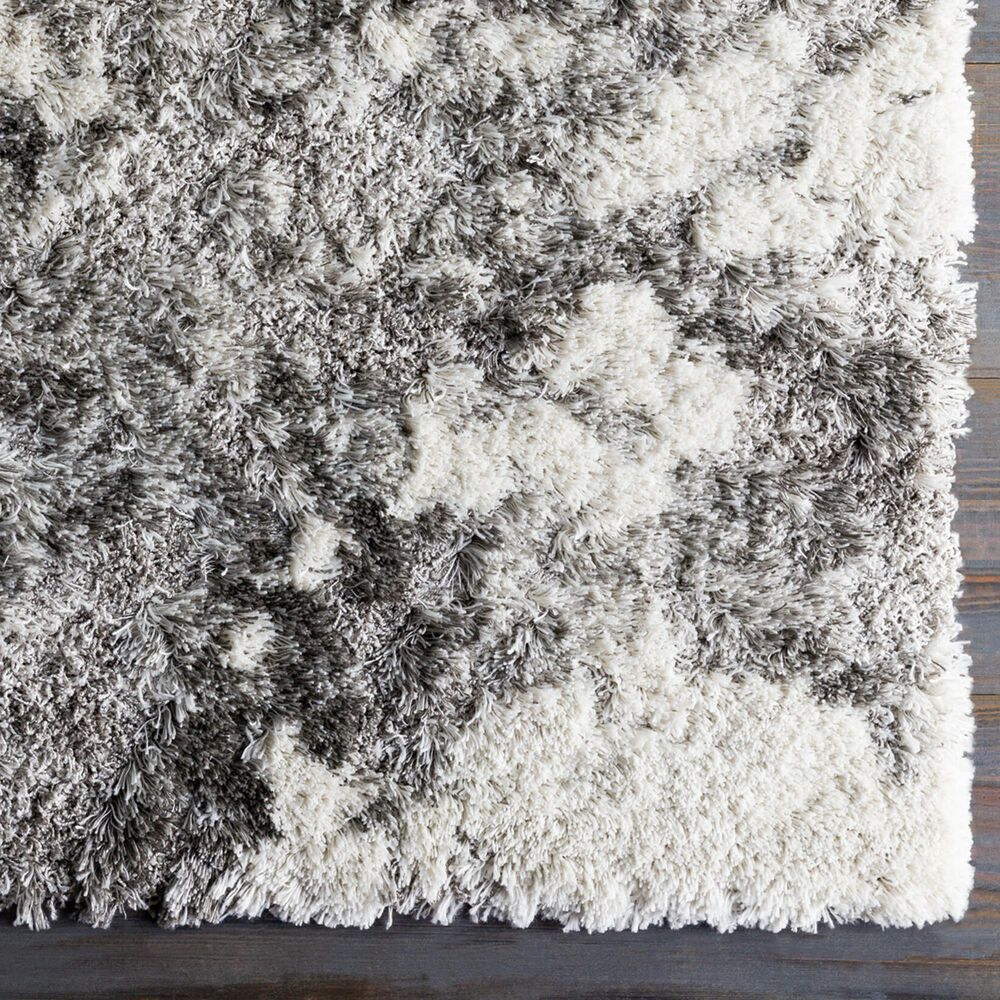 Surya Alta Shag 2&#39; x 2&#39;11&quot; Off-White, Light Gray, Medium Gray and Gray Area Rug, , large